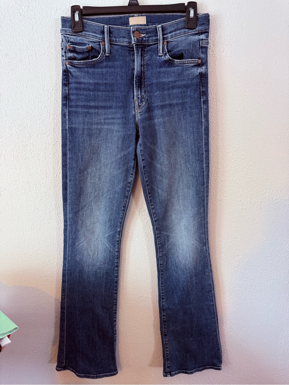MOTHER Bootcut Jeans in Medium Blue Wash